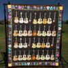 Guitar Quilt Blanket Ver 14  Quilt